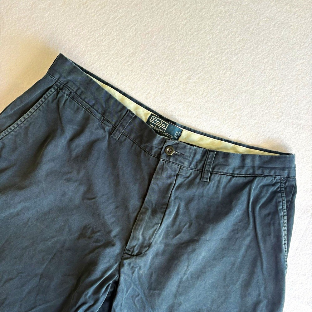 Polo Ralph Lauren Shorts Mens 36 Navy Blue Chino Classic Red Pony Luxury Cotton